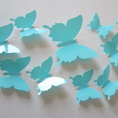 12pcs/lot 3D PVC Butterflies DIY Wall Sticker