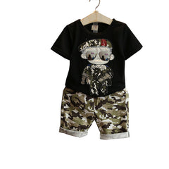 Boy Clothes Sets- T-Shirt +Shorts