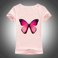 Fashion Butterfly Printed Women T-shirt