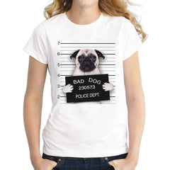 Dog Police Dept Design Women T Shirt