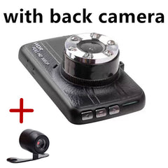 Dual Camera 1080P 150 Degree 6 Led Dashcam