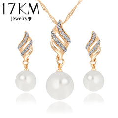 Fashion Big Simulated Pearl Jewelry Sets