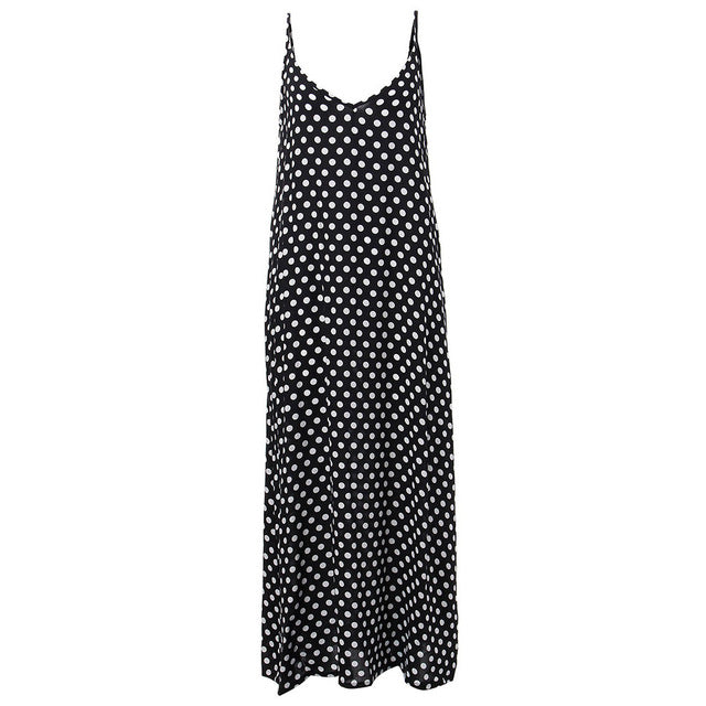 Fashion Polka Dots Sexy Boho Dress