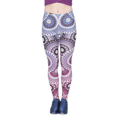 New Ombre Blue Printing Leggings