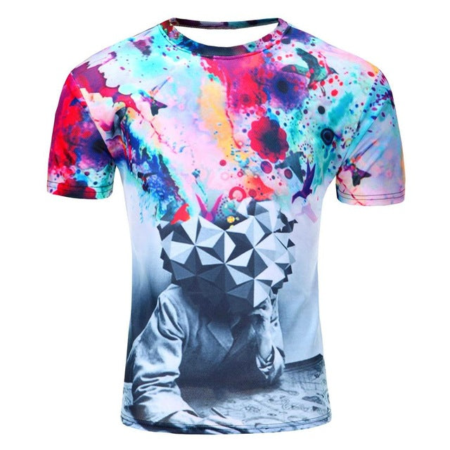 Water Droplets 3D Printed T-shirts