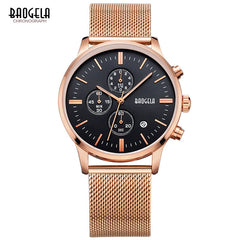 Fashion Stainless Steel Multi-function Wristwatch