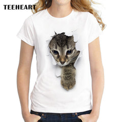 Naughty 3D Lovely Cat T Shirt
