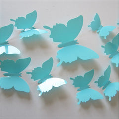 12 Pcs/Lot PVC Butterfly 3D Wall Stickers