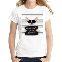 Dog Police Dept Design Women T Shirt