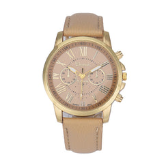 Luxury Leather Roman Numerals Watches
