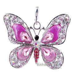 Beautiful Rhinestone Butterfly Necklaces