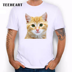 Men's Bad Cat Print Cool T-Shirt
